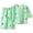 Light Green, variant on Little Boys Cotton Pajamas Sets Short Sleeve Top with Long John Snug Fit 2 Piece Sleepwear (2-3 Years,White)
