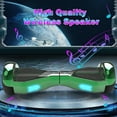 thumbnail image 7 of Starship Hoverboard with Bluetooth Speaker, Chrome Color Self Balancing Scooters with Science Fiction Design and 6.5 inch LED Wheels, 7 of 7