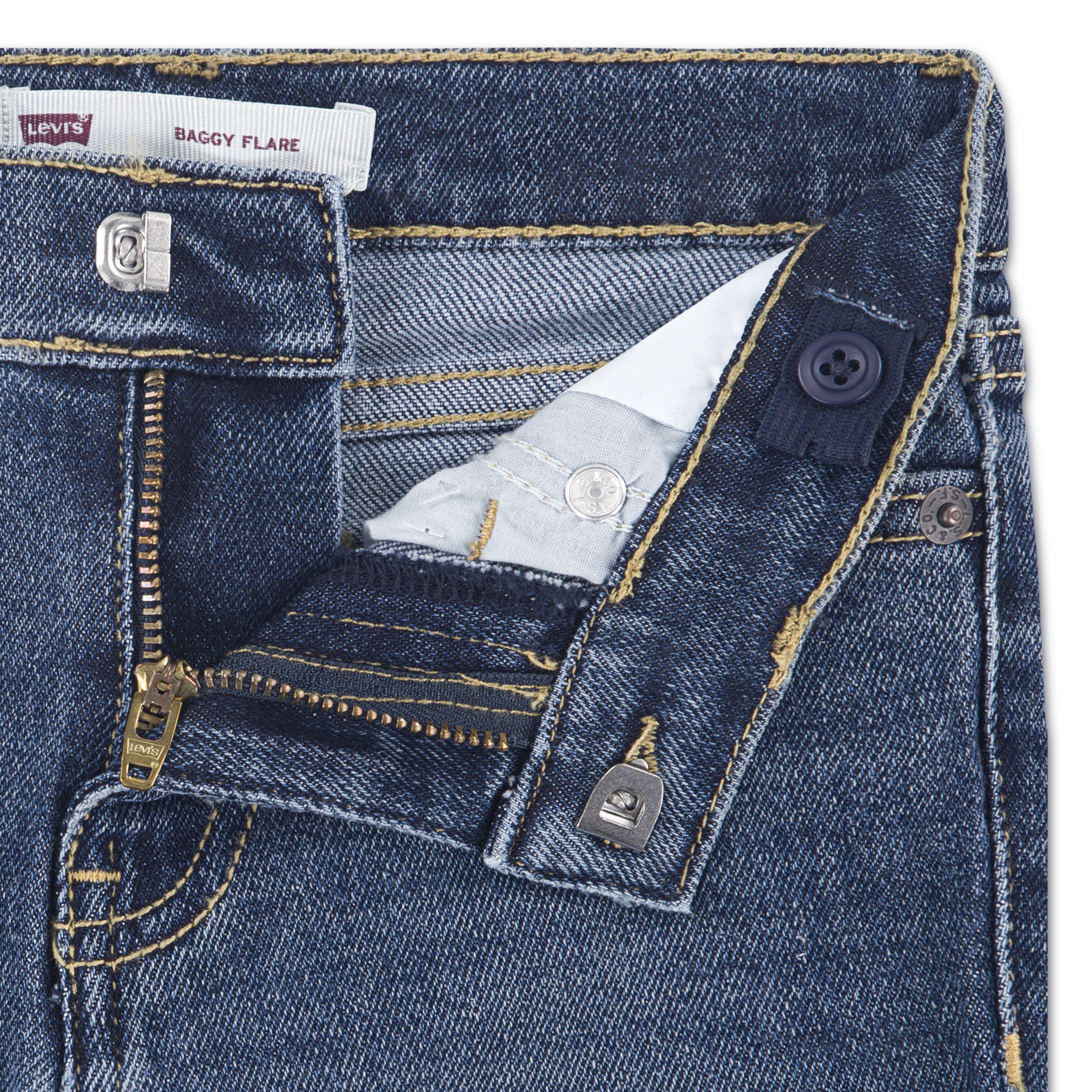 Levi's Girls Toddler Baggy Flare Jean, Sizes 2T-4T