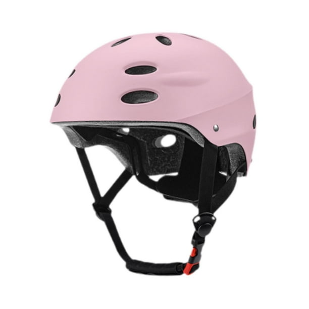 Casco de ciclismo para niños, ligero, portátil y ajustable. Rosa claro