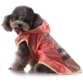 thumbnail image 1 of Dog Reflective Raincoat with Hood Harness Hole, Waterproof Slicker Poncho for Small Medium Dogs and Puppies, M, Pink, 1 of 7