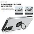 thumbnail image 6 of for Samsung Galaxy A54 5G Case with Ring Stand, 360° Rotatable Ring Holder Magnetic Kickstand, 2-Layer Heavy Duty Shockproof Rugged Hybrid Hard PC Soft Rubber Case for Samsung Galaxy A54 5G, Silver, 6 of 7