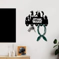 thumbnail image 4 of Star Wars Wall-Mounted Key Hooks for Wall, Key Rack Star Wars Key Holder for Wall Decorative with 5 Hooks, Wooden Home Wall Decor for Entryway Hallway, 4 of 7