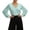 Green, variant on Long Sleeve Tops for Women Eyelet Scalloped Lace V-Neck Solid Color Blouse Casual Loose Soft Lightweight Business Casual Fashion Pullover Shirts Spring Clothes White M