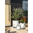 thumbnail image 6 of Veradek Kona Series Bundle - Three Piece Set of Plastic-Stone Planters - White, 6 of 9