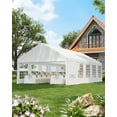 thumbnail image 2 of Luku Heavy Duty Outdoor Party Tent with Removable Sidewalls & Carry Bags, Waterproof UV-Resistant Canopy, Galvanized Steel Frame, Large Commercial Event/Wedding/Carport Shelter, 2 of 7
