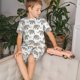 thumbnail image 4 of Balery Indian Elephant Conjunto de Pijama Infantil de Manga Corta con Estampado – Ropa de Dormir de Algodón Suave-Medium, 4 of 6