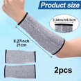 thumbnail image 2 of LoonWear 2025 Latest Model 21厘米防割袖套，用于保护手臂，防咬前臂保护器，用于薄皮肤和阳光照射的园艺袖套，用于厨房、花园、晒伤的安全臂套（灰色）, 2 of 5