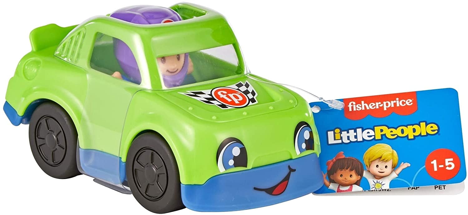 Details about   Fisher Price Little People GREEN RACE CAR #2 VEHICLE for RACING Sports Car