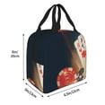 thumbnail image 2 of Yiaed Poker Chips Print Insulated Lunch Bag Reusable Cute Tote Lunch Box, Leakproof Cooler Lunch Bags for Work Office Travel School Picnic, 2 of 5