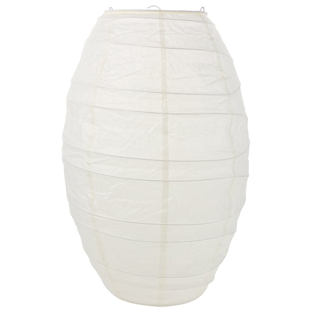 Pantalla de farolillo de papel: Pantalla de farolillo de papel ovalada hecha a mano, pantalla de lámpara colgante plegable, cubierta de lámpara colgante de techo para fiestas, festivales