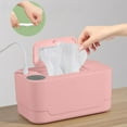 thumbnail image 4 of COM1950s Baby Wipe Warmer,Baby Wet Wipes Dispenser for Newborns,Portable Thermostat Baby Wipes Heater,Keeps Wipes Warm and Moist,Large Capacity Diaper Wipe Warmer Prevent Dry (Pink), 4 of 6