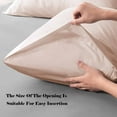 thumbnail image 2 of Pillowcase 2Pcs Beige Polyester Pillow Protector Covers Breathable Oil-Proof Pillowcase for Hotel and Home Use(48x74cm) Rkxzt, 2 of 7