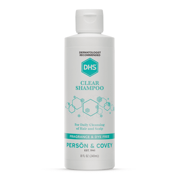 DHS Clear Fragrance-Free Shampoo for Sensitive Scalp and Hair, 8 oz
