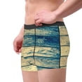 thumbnail image 2 of Pofeuu Retro Wooden Print Men’s Boxer Briefs, Moisture-Wicking Underwear, Regular,Trunk-Small, 2 of 5
