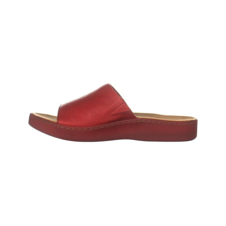 Womens Born Ottawa Platform Slide Sandals Red 10 US 42 EU