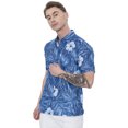 thumbnail image 4 of HAPPY BAY Mens Hawaiian Shirts Short Sleeve Button Down Shirt Men's Casual Vacation Tropical Beach Summer Party Shirts for Men Funny XL Grey Floral, 4 of 6