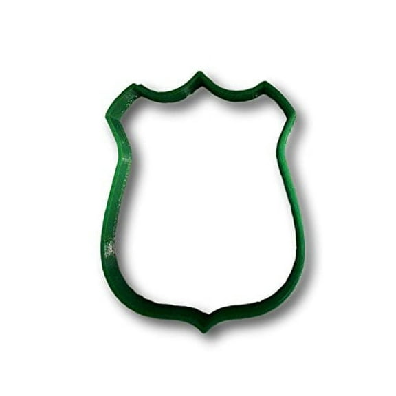 Police Badge Cookie Cutter (3 inches)- Fast Shipping - Sharp Edges - Exceptional Quality
