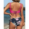thumbnail image 2 of Cupshe Women's Bikini Swimsuit Front Cross Lace Up Two Piece Bathing Suit, Size XS-XL, 2 of 7