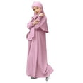 thumbnail image 2 of XQYLOS 2-Pack Girls Cultural Dress with Detachable Cape, Ramadan Apparel for Hot Climate Mosque Visits Toddler Girls Islamic Party Dress 3-12 Years, 2 of 6
