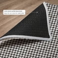 thumbnail image 6 of Addison Rugs Dream Shag Premium Machine Washable Transitional Houndstooth Black Rectangle Rug, 3' x 5', 6 of 8