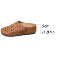 thumbnail image 6 of Women's Wide Width Perforated Mule Flats, Closed Toe Faux Leather Cutout Slippers, Comfortable Casual Summer Shoes for Daily & Outdoor Wear, Multi-Color, 6 of 7