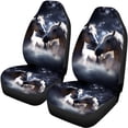 thumbnail image 5 of Pzuqiu Car Seat Covers Full Set Easy to Install, Compatible with Car Seats SUV Seats, Front and Rear Seat Cover Set Fit for Truck Cars Breathable, Horse Galaxy, 5 of 10