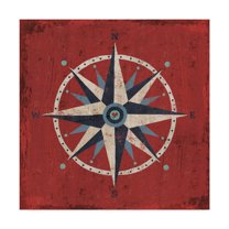 Trademark Fine Art 'Nautical Love Compass' Canvas Art by Michael Mullan