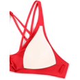 thumbnail image 5 of Top de Bikini CRZ YOGA con Escote en V y Diseño Cruzado Rojo L, 5 of 5