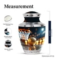 thumbnail image 2 of KARYLIZ Basketball Urn - Black Small Urn for Ashes Keepsake Mom - Tiny Funeral Keepsake for Male - Urns For Human Ashes Adult Man - Mini Funeral Urns for Female (10 Inch & 3 Inch , Combo of 5), 2 of 2