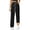 Black, variant on Women's Fleece Lined Stretch Denim Jeans, High Waist Elastic Drawstring Wide Leg Pants, Comfortable Straight Leg Trousers, Warm Winter Casual Wear, 2025 Fashion Dark Blue XXXL