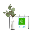 thumbnail image 1 of Sports Basketball Chasing Delivery Transparent Glass Hanging Vases Decoration Bottle, 1 of 2
