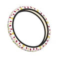 thumbnail image 2 of Balery Strawberry and Lemon print Steering Wheel Covers Elastic Skidproof Steering Wheel Protective Cover Case for Men Women Universal 15 Inches Cars Accessories, 2 of 8