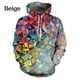 thumbnail image 5 of Sudadera con capucha con estampado 3D de fragmentos geométricos para hombre, sudadera con capucha de manga larga informal con patrón hipnótico de vértigo colorido, 5 of 5