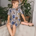 thumbnail image 4 of Fotbe Antique Vintage Teapot Coffee Grinder Pijama Estampada de 2 Piezas para Niños – Ropa de Dormir de Manga Corta Cómoda para Niños y Niñas, Camiseta y Shorts de Algodón-X-Large, 4 of 6