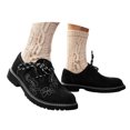 thumbnail image 3 of Men's Embroidered Suede Side-Lace Casual Shoes With Sole for Everyday, 3 of 7