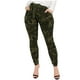 thumbnail image 1 of Pantalones Prolriy para mujer, cinturón de camuflaje, cargo, pantalones deportivos altos para mujer con cintura a juego, pantalones ajustados, pantalones de mujer, verde M, 1 of 4