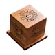 thumbnail image 2 of Caja de madera para quemador de incienso, colección de estuches para incienso, porta incienso artesanal Patrón de luna y estrella, 2 of 9