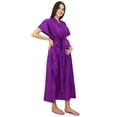 thumbnail image 1 of Bimba Cotton Kaftan Delivery Gown Wear Front & Back Buttons Caftan With Belt, 1 of 8