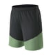 thumbnail image 1 of pstuiky Pantalones cortos casuales para hombre, Pantalones cortos elásticos de baloncesto de verano para hombre con diseño de bloques de color y movimiento de tren, 1 of 2