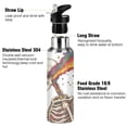 thumbnail image 3 of Yayeee 20oz Insulated Water Bottle Double Wall Stainless Steel with Flip Straw Lid, Colorful Skeleton, 3 of 7