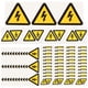 thumbnail image 1 of 24 pegatinas de advertencia de descargas eléctricas de precaución para equipos, 1 of 8