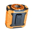 thumbnail image 4 of Ventilador de cintura, ventilador de refrigeración, recargable por USB, multifuncional, 100 velocidades, ventilador de collar Naranja, 4 of 9
