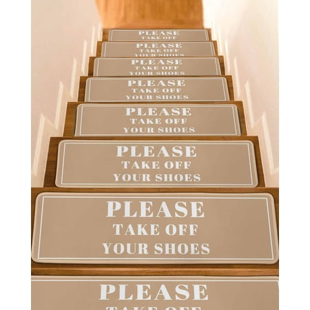 Khaki Letter Stair Treads for Wooden Steps Indoor Runner Rug Carpet Modern Minimalist White Text Striped 15 Pieces Peel and Stick Staircase Step Treads Covers Washable Throw Door Mats 30 x8