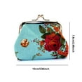 thumbnail image 2 of BE-TOOL Mini Coin Purses Card Holder Wallet Floral Printing Handbag for Girl Women Gift, 2 of 6