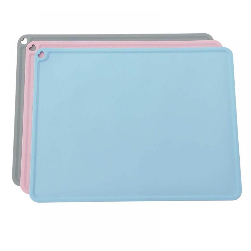 Silicone Waterproof Pet Feeding Mats with High Lips, Multiple Size and