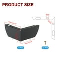 thumbnail image 2 of Uxcell Metal Furniture Legs Triangle Furniture Feet DIY Replacement Leg Modern Style Black, 2 of 5