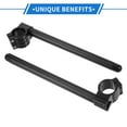 thumbnail image 3 of Unique Bargains 1 Pair Motorcycle Handlebar, 36mm Handle Bar Universal for ATV Durable Aluminum Alloy Black, 3 of 6