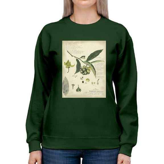 Descube Botanical Ii Sweatshirt Women -A. Descubes Designs, Female Large