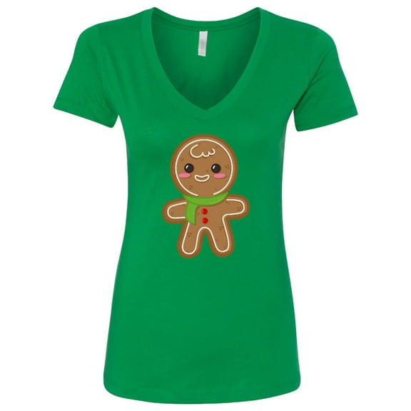 Inktastic Gingerbread Christmas Women's V-Neck T-Shirt
